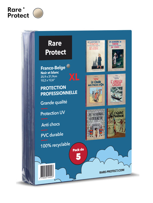 5 Pochettes de protection Bande Dessinée Franco-Belge PLATINE